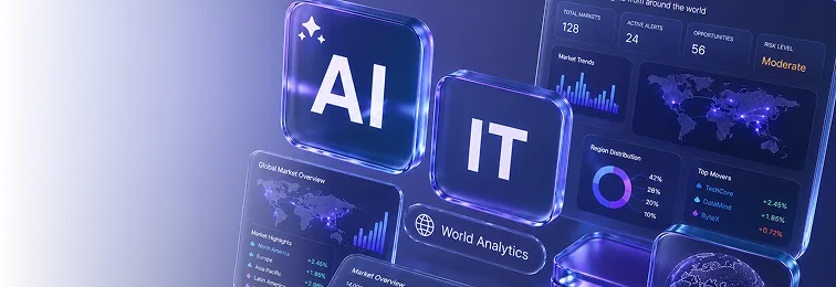 Візуалізація аналітики IT та ШІ акцій